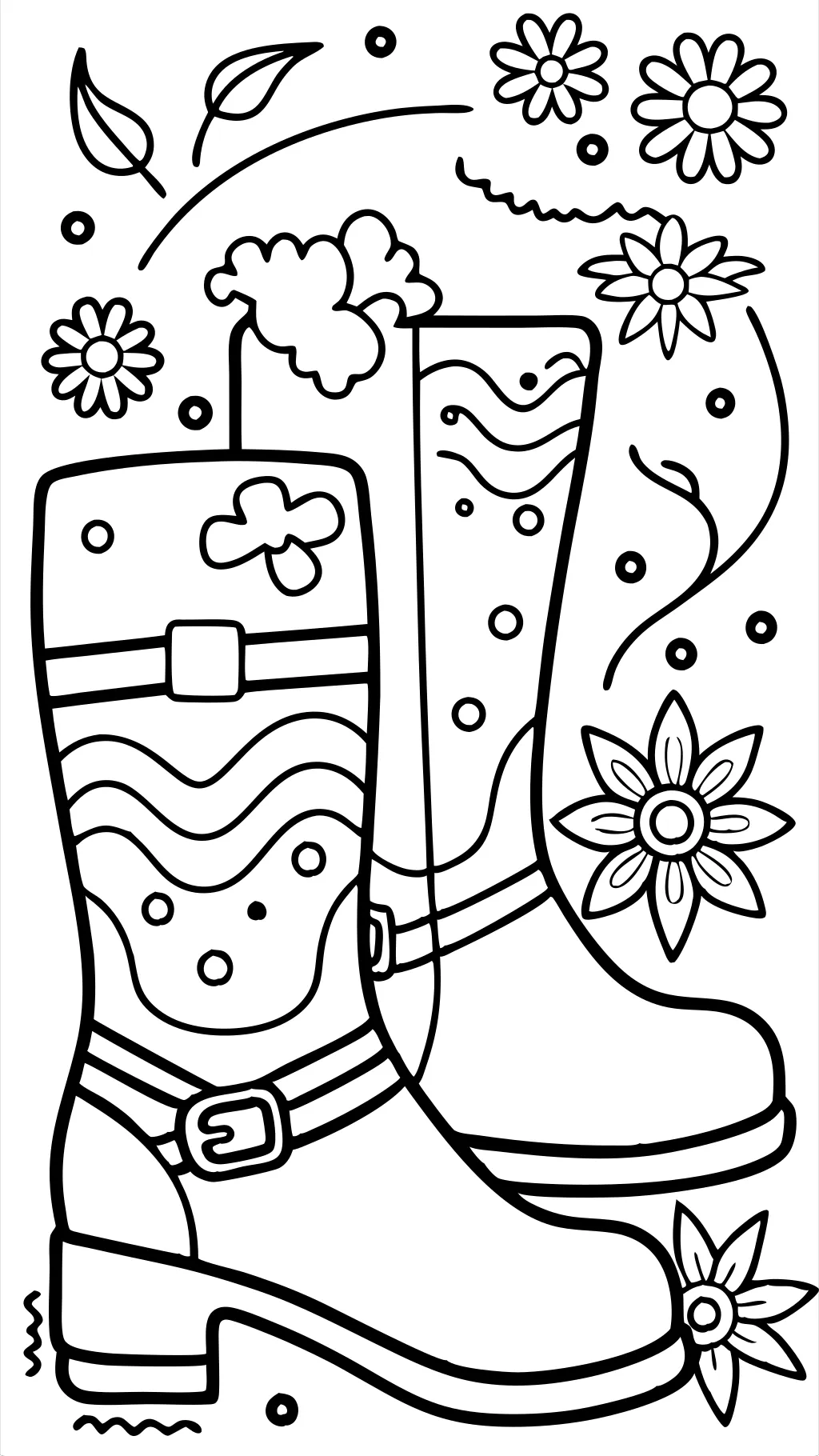 coloriages de bottes